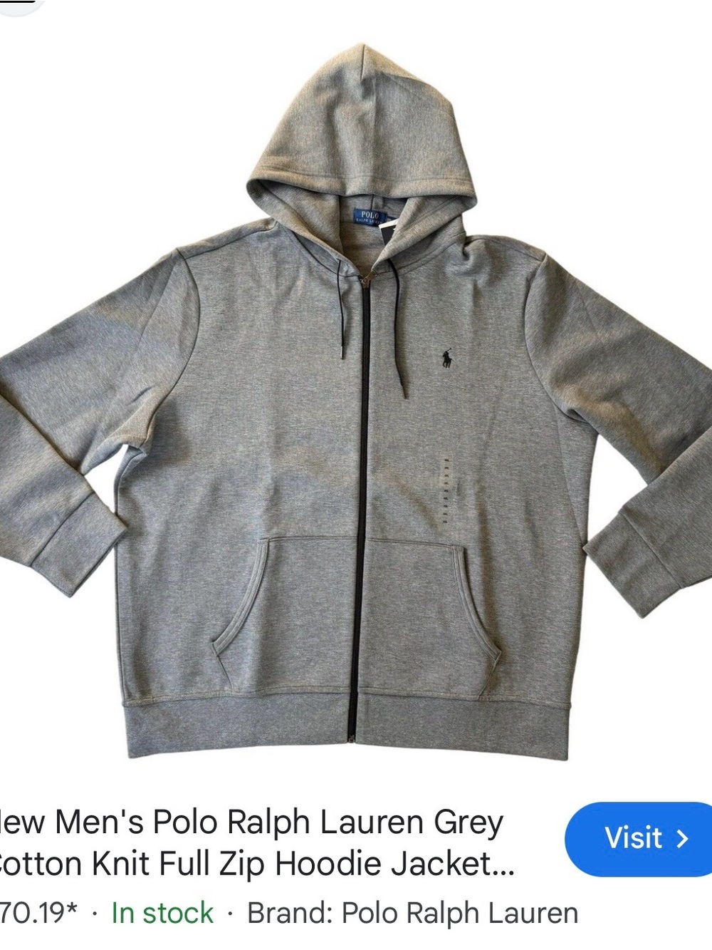 Polo Ralph Lauren Double-knit Full-zip Hoodie
Big & Tall